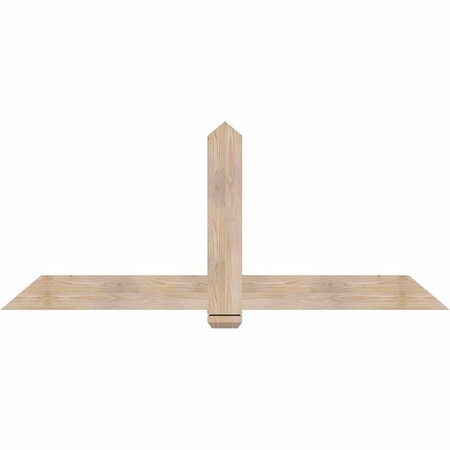Ekena Millwork Eugene Smooth Timber Gable Bracket, Douglas Fir, 72"W x 30"H x 1 1/2"D x 5 1/2"F, 10/12 Pitch GBW072X30X0206EUG00SDF